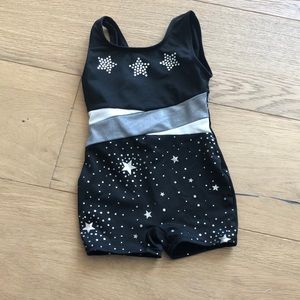 Stars shorts unitard for gymnastics 18m- 2T